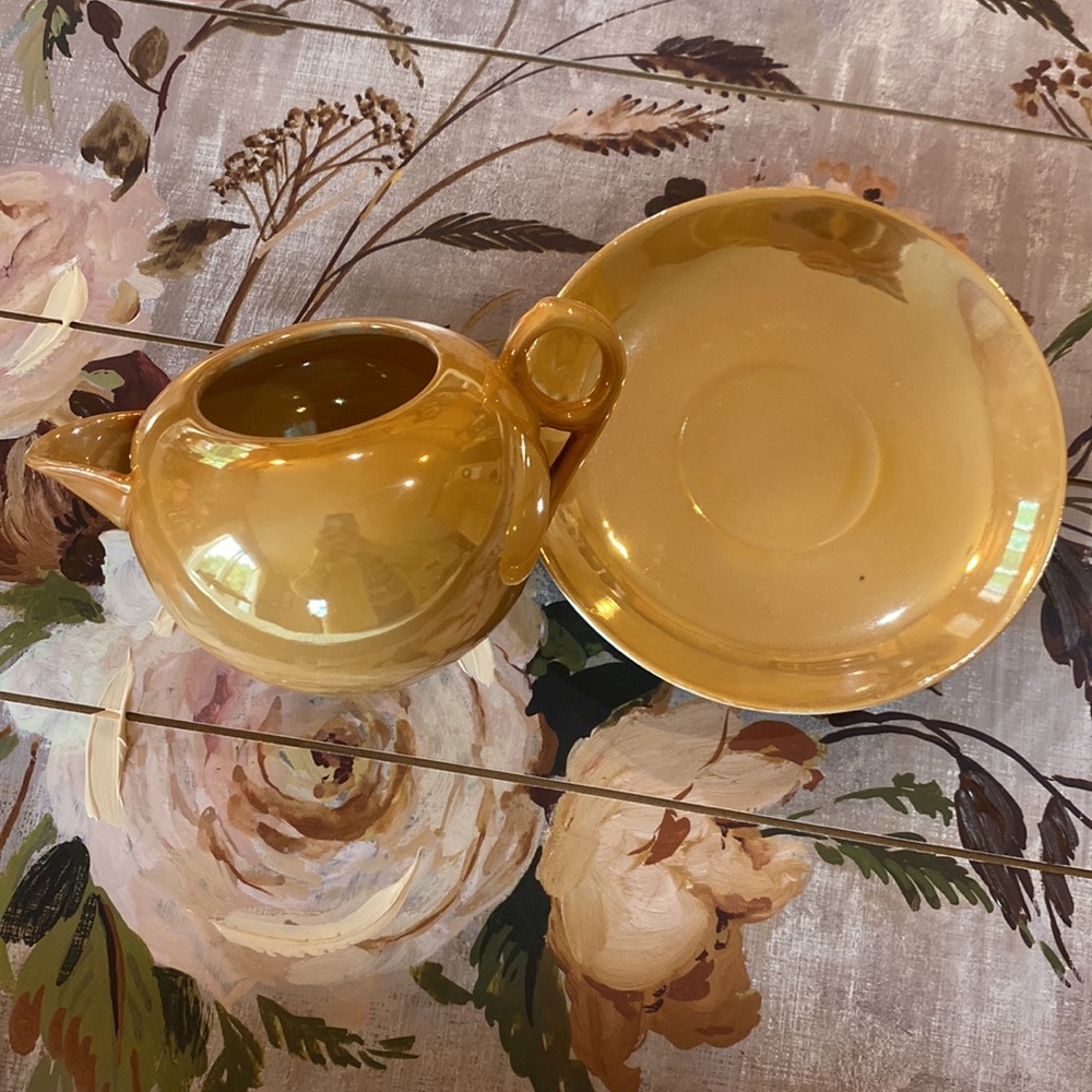 Shofu Japan- Ceramic Collectables - Mustard Yellow. Tea Set. Price Includes Both